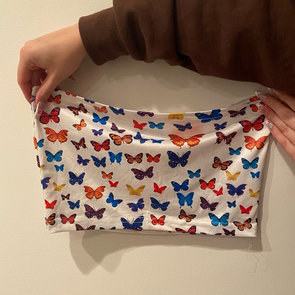 Butterfly Tube Top